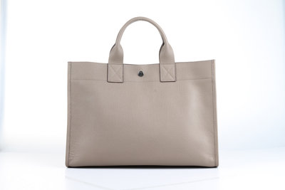 Hermes mens bag 40CM silvery grey silver hardware